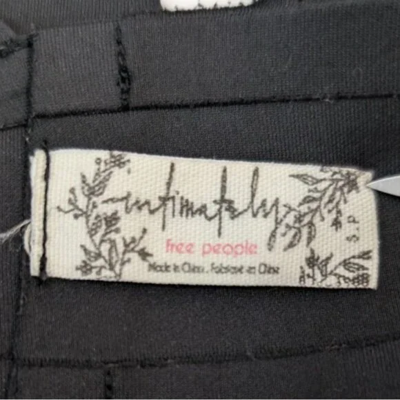 Intimately Free People Bralette Top Black Triangle Adjustable Womens Size Small - Picture 3 of 8